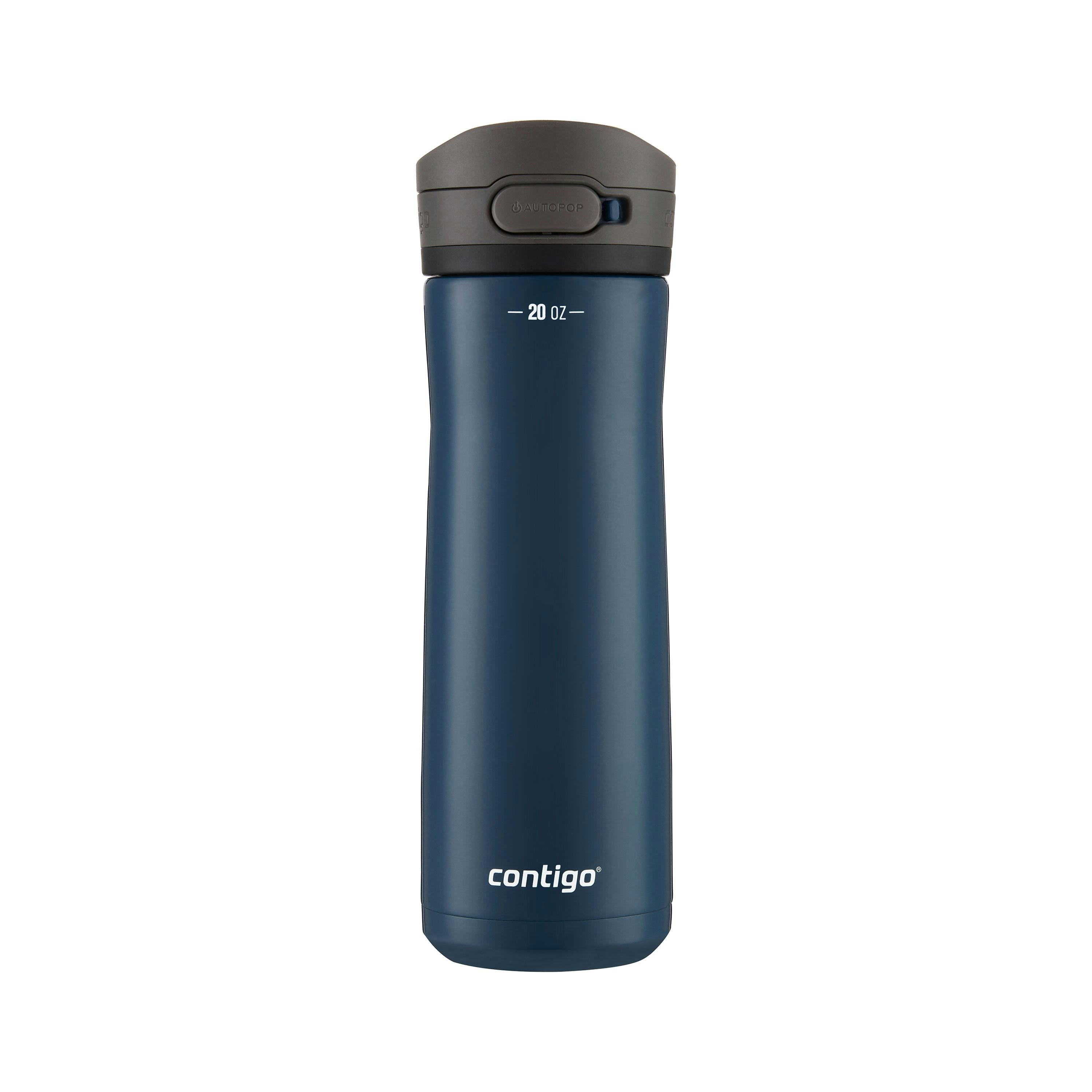 Contigo® Jackson Chill 2.0 Water Bottle with AUTOPOP Lid | Stainless Steel Water Bottle, 20oz., Blueberry Opaque