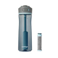Contigo® Wells Plastic Filter Water Bottle with AUTOSPOUT® Straw Lid and Replacement Filter, 24 Oz