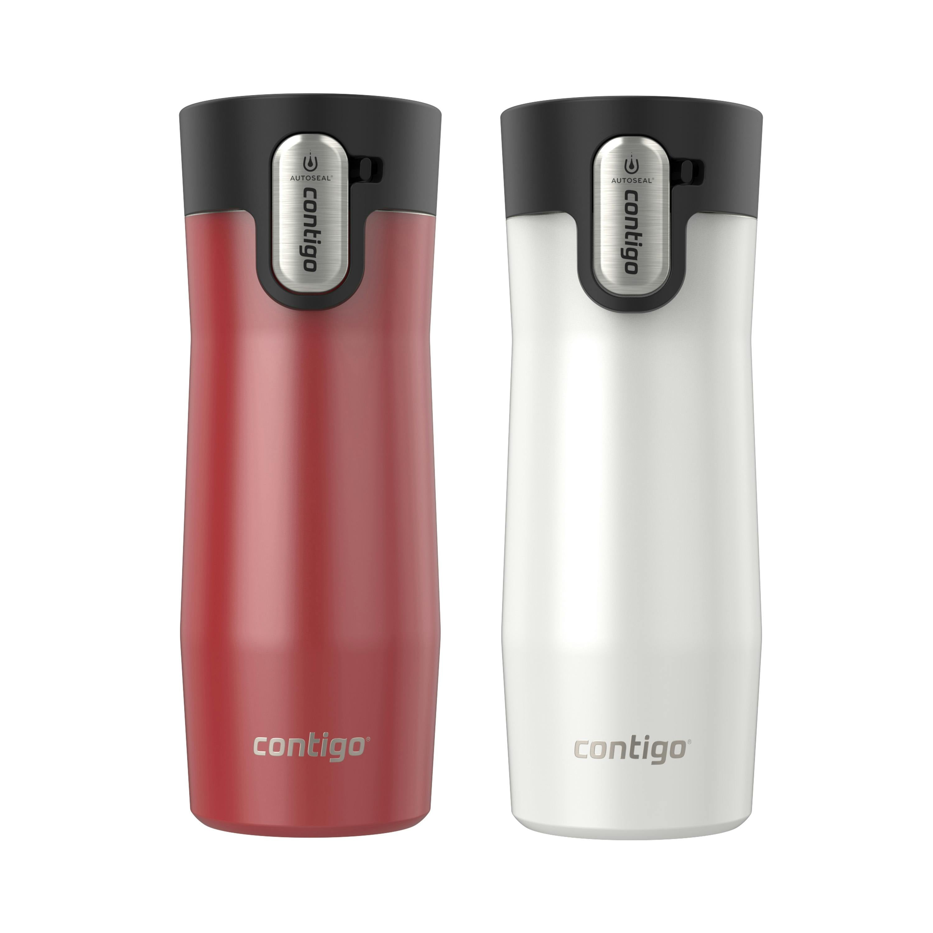 Contigo® AUTOSEAL® West Loop Vacuum-Insulated Stainless Steel Travel Mug with Easy-Clean Lid, 16 oz, 2-Pack