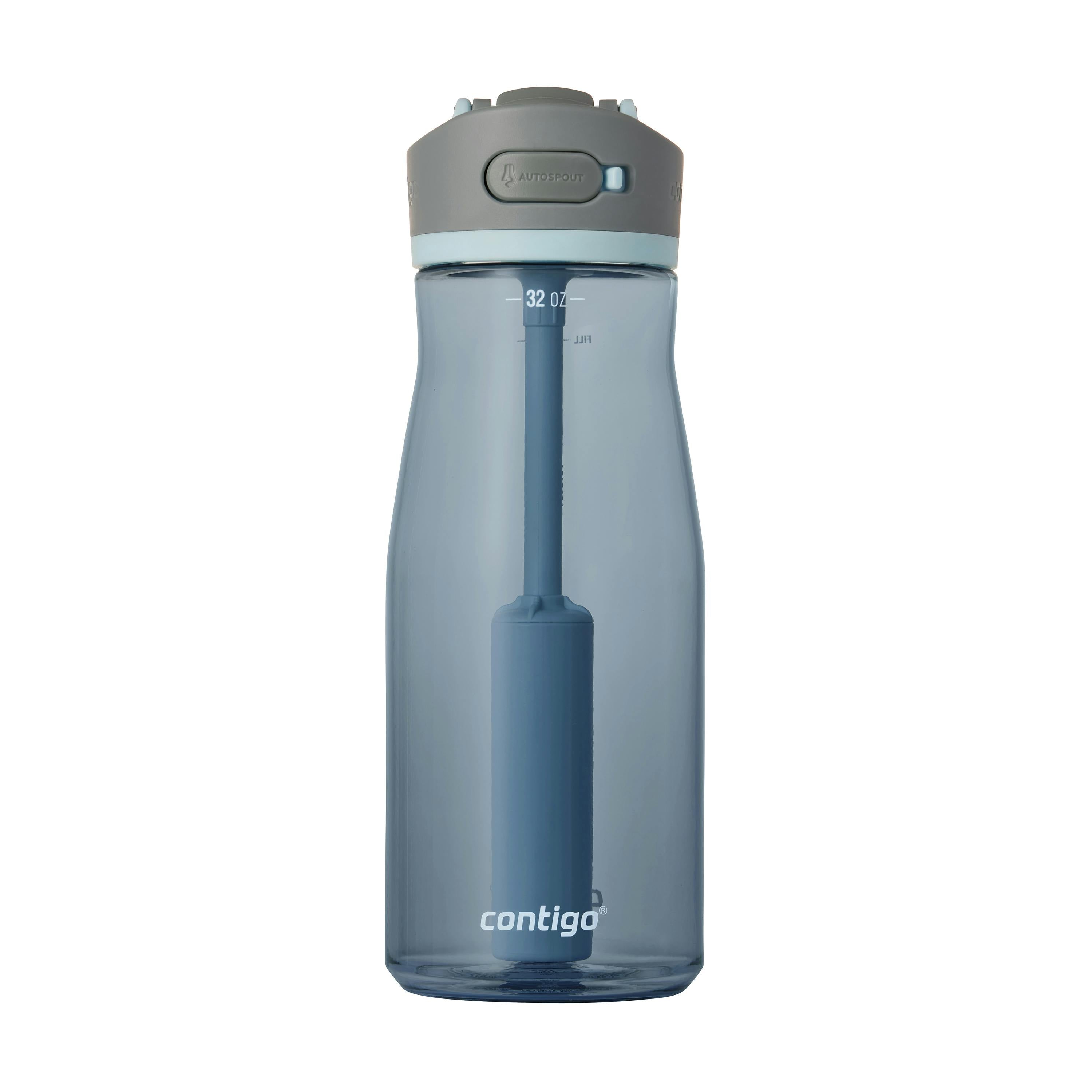 Contigo® Wells Plastic Filter Water Bottle with AUTOSPOUT® Straw Lid, 32 Oz