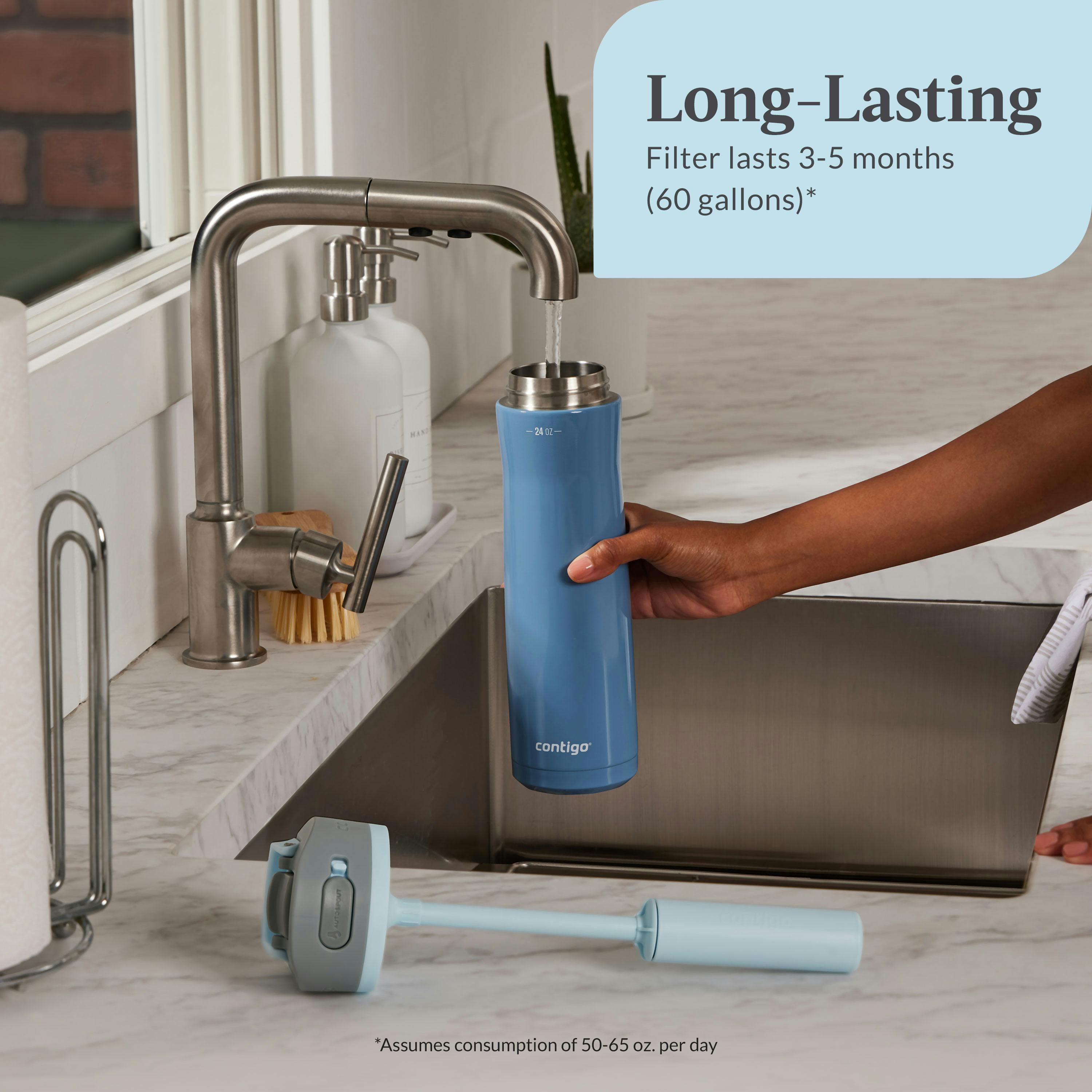 Contigo® Replacement Filter for Wells Water Bottle with Filtration Straw, 1-Pack