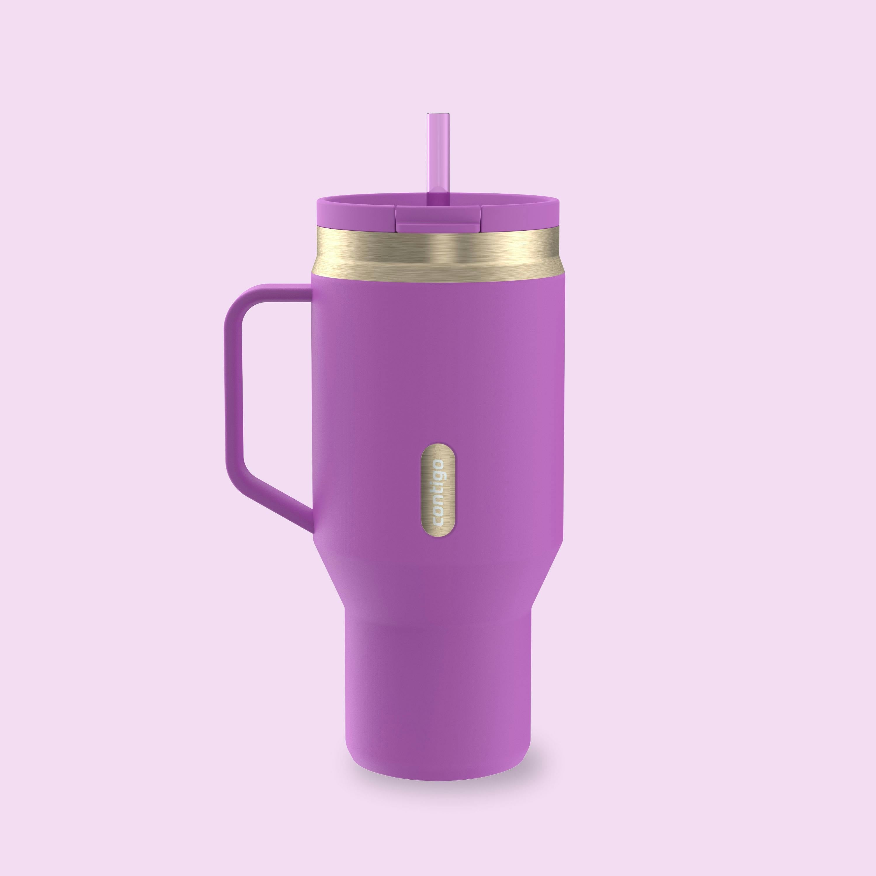 30 oz SnapSeal™ Tumbler (w/ Straw & Handle)