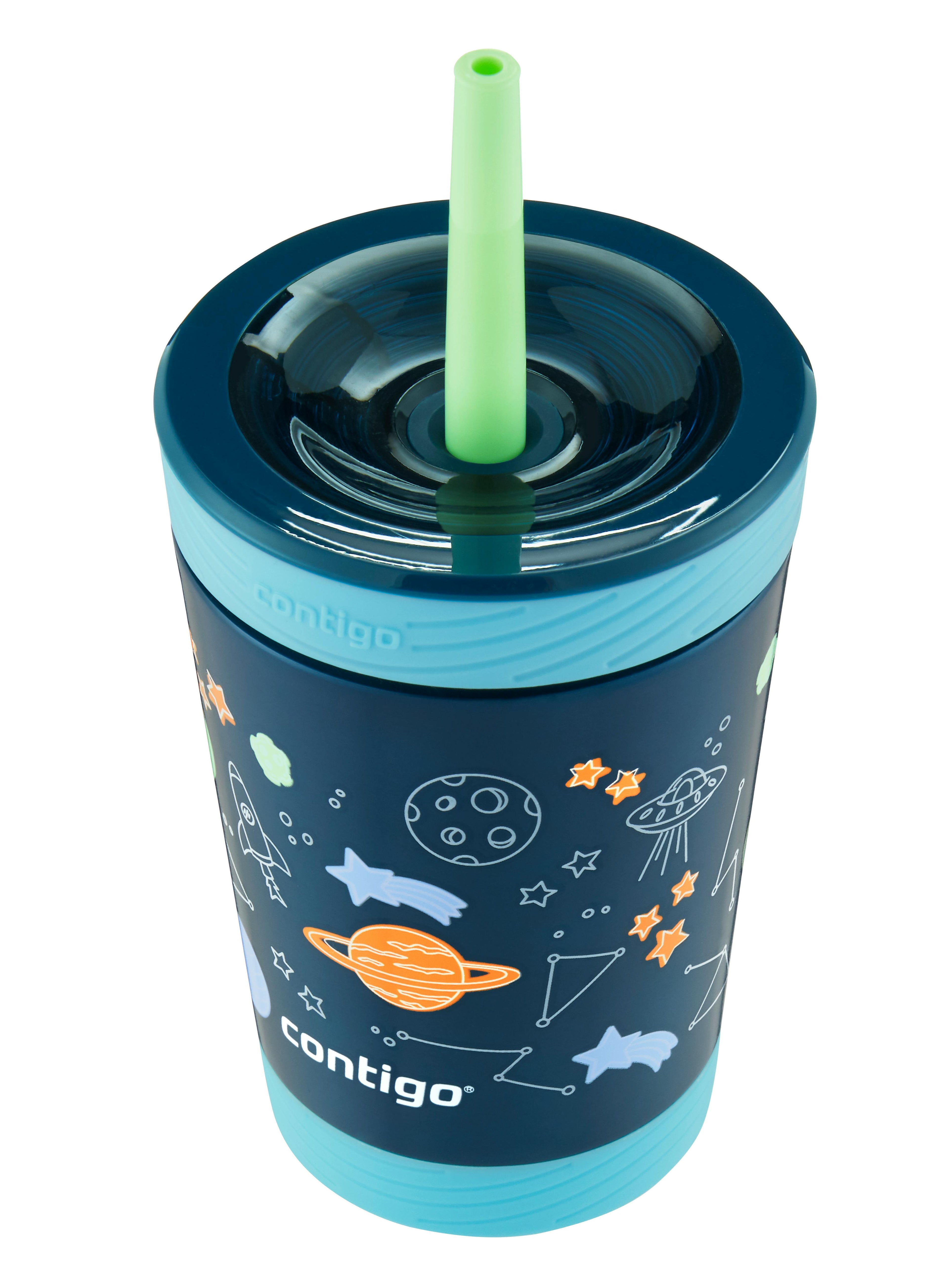 Kids Spill-Proof Stainless Steel Tumbler with Straw and THERMALOCK®, 12 oz