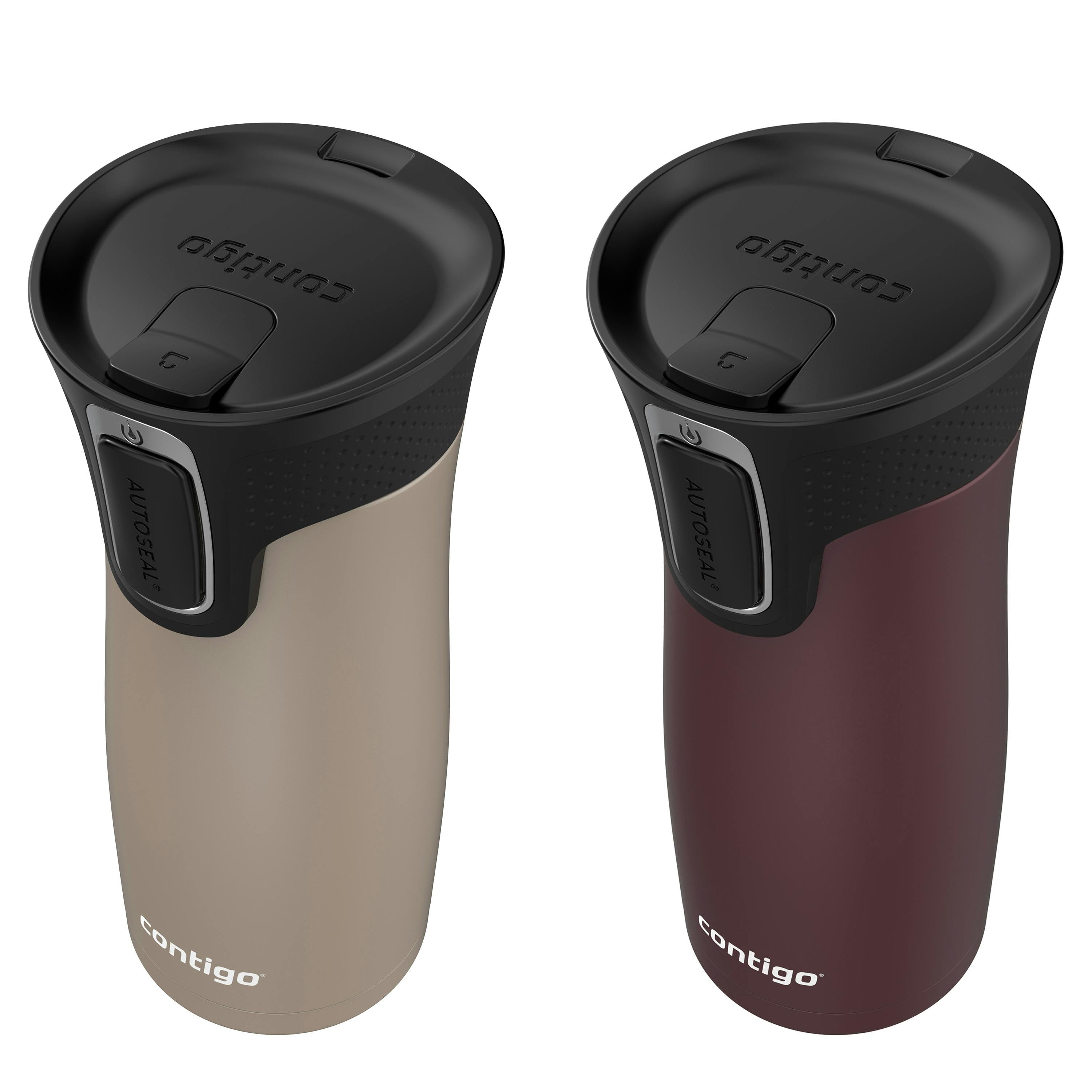 Contigo® West Loop 2.0 Leak-Proof Spill-Proof Insulated Stainless Steel Travel Mug, 16oz., 2 Pack