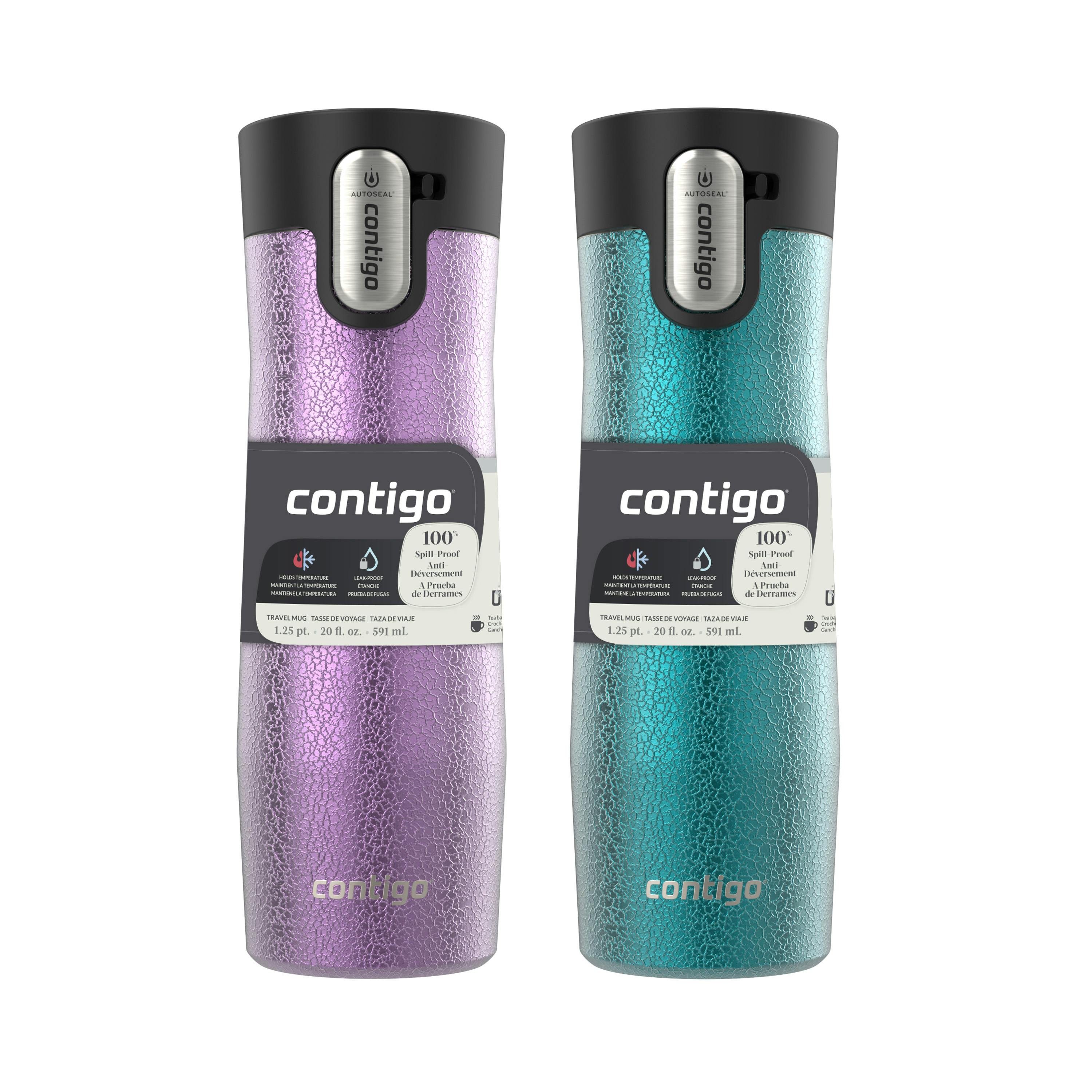 Contigo® AUTOSEAL® West Loop Vacuum-Insulated Stainless Steel Travel Mug with Easy-Clean Lid, 20 oz, 2-Pack
