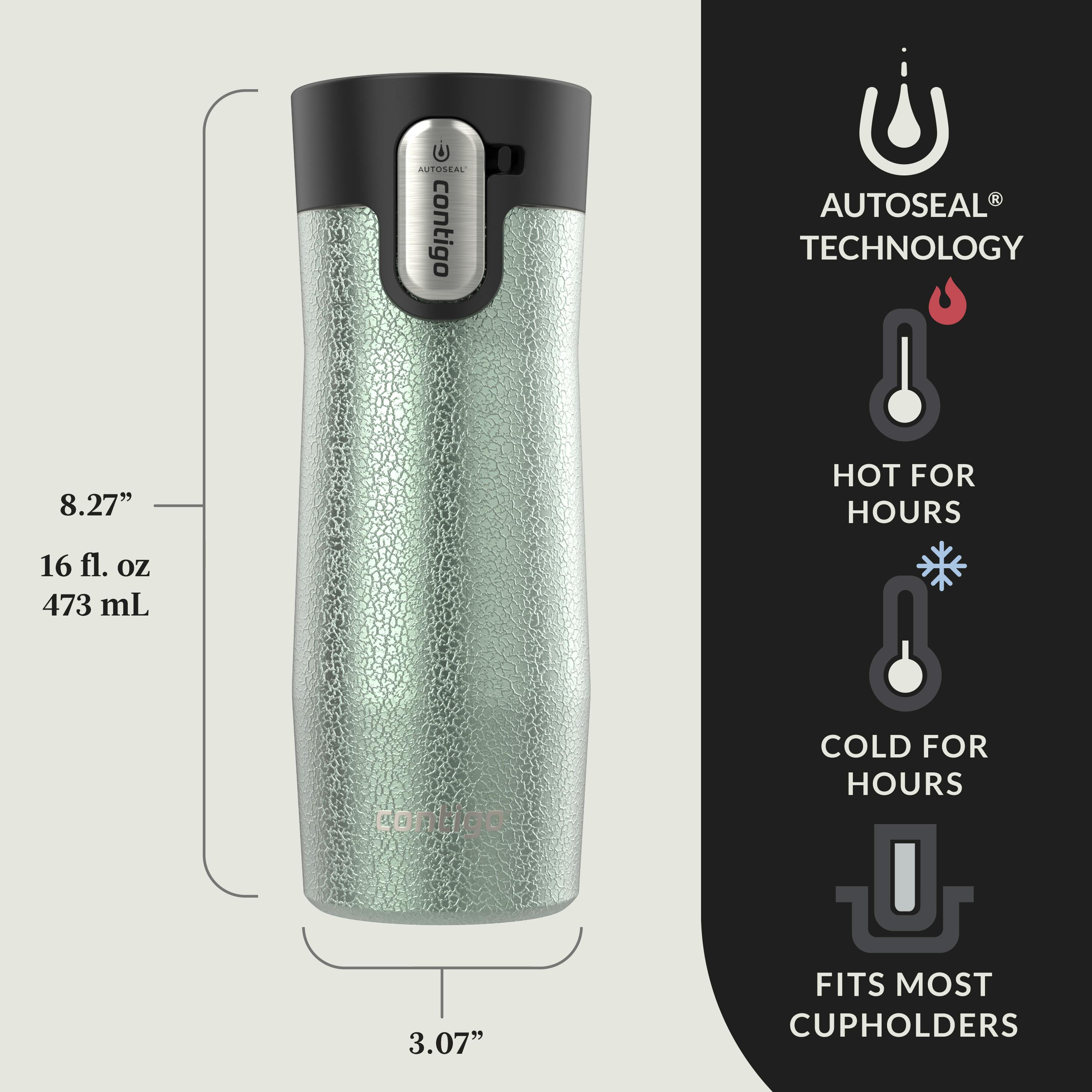 Contigo® AUTOSEAL® West Loop Vacuum-Insulated Stainless Steel Travel Mug with Easy-Clean Lid, 16 oz