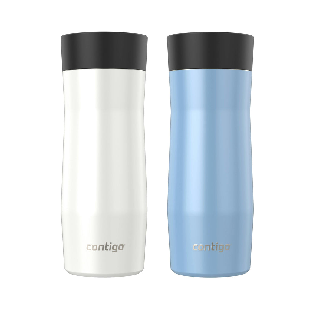 Contigo® AUTOSEAL® West Loop Vacuum-Insulated Stainless Steel Travel Mug with Easy-Clean Lid, 16 oz, 2-Pack