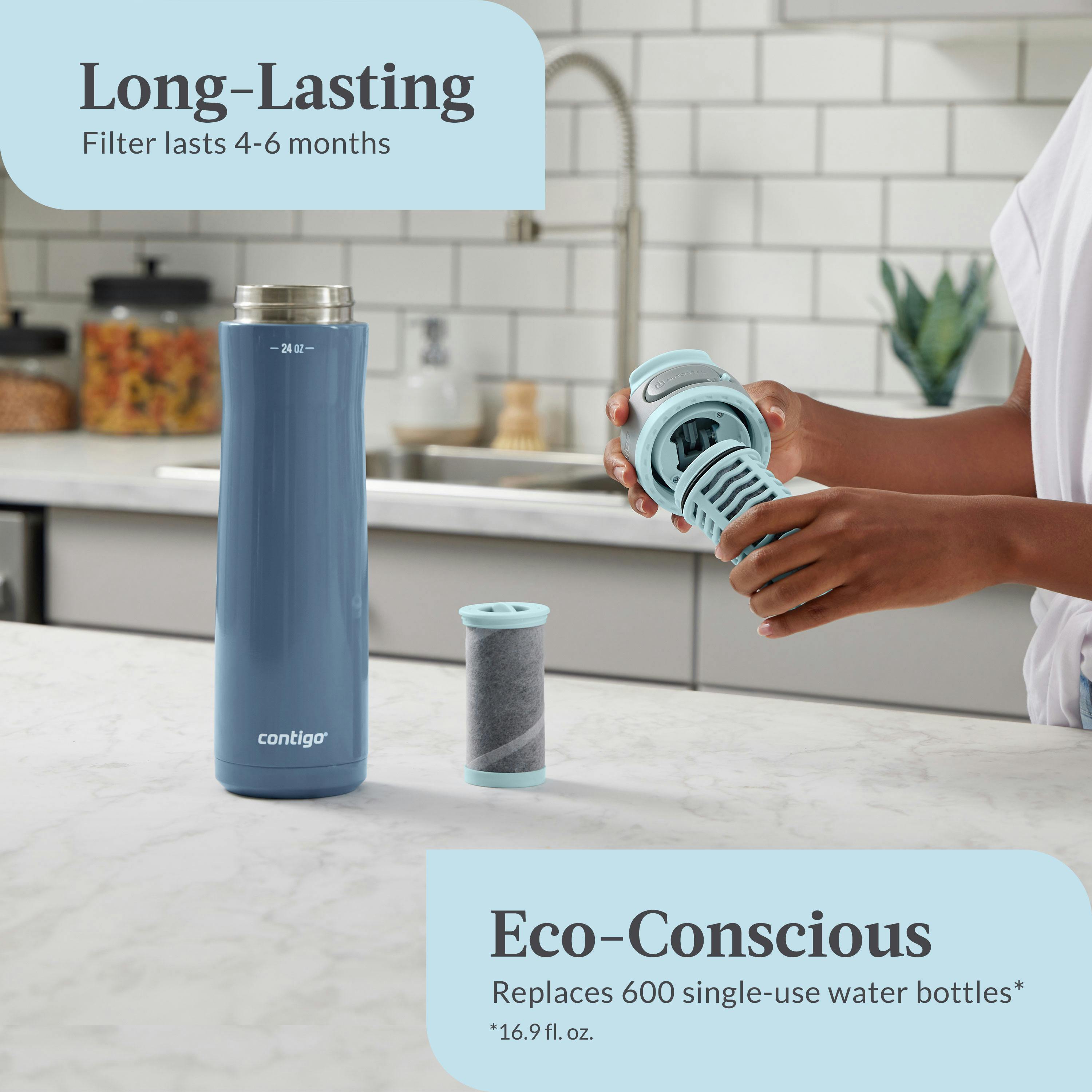 Contigo® Clybourn Chill Freeflow Filtration Stainless Steel Water Bottle with AUTOSEAL® Lid, 24oz