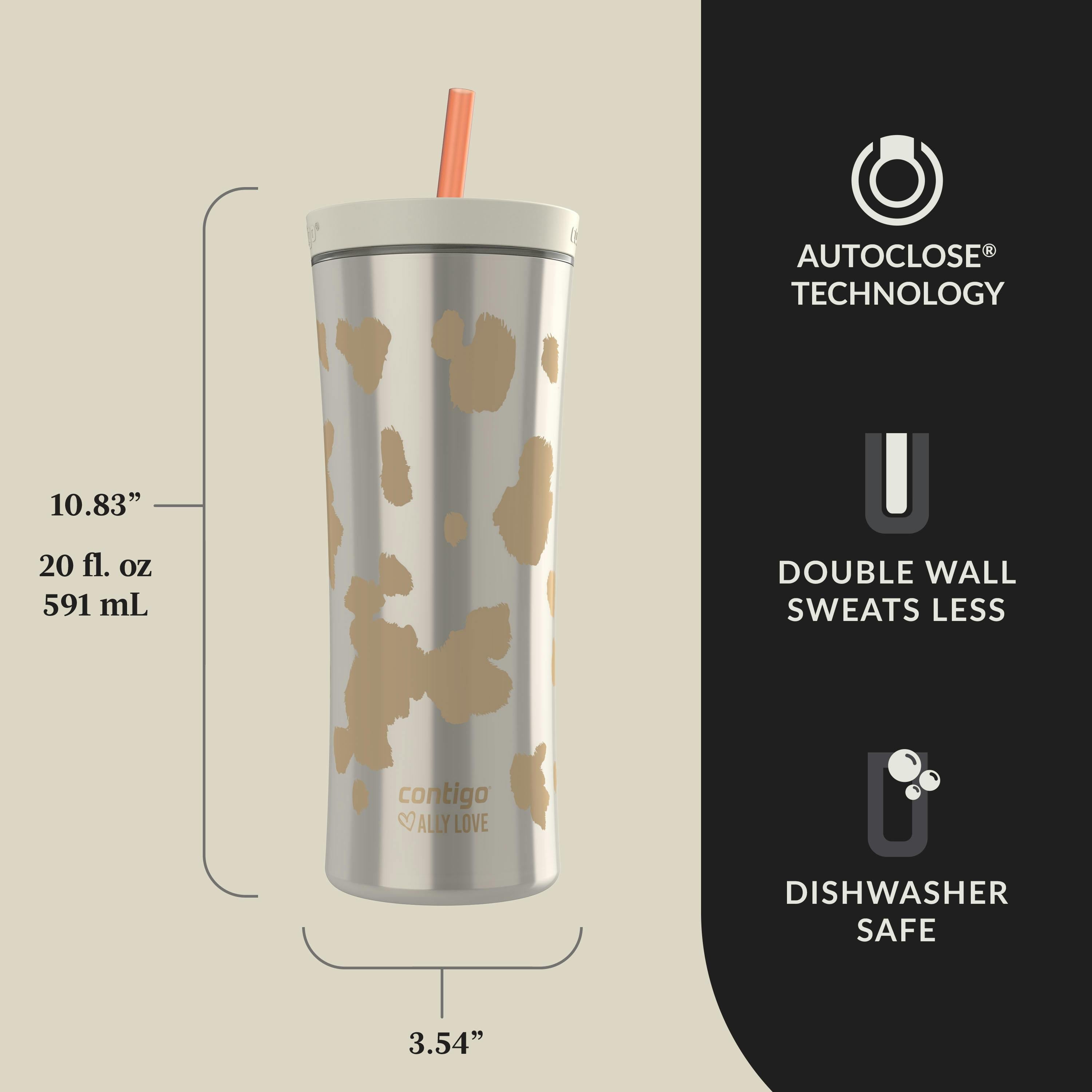 Contigo® x Ally Love Streeterville AUTOCLOSE® Shake & Go® Tumbler, 20oz
