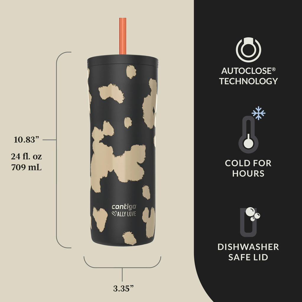 Contigo® x Ally Love Streeterville 2.0 Stainless Steel Tumbler with Straw, 24oz