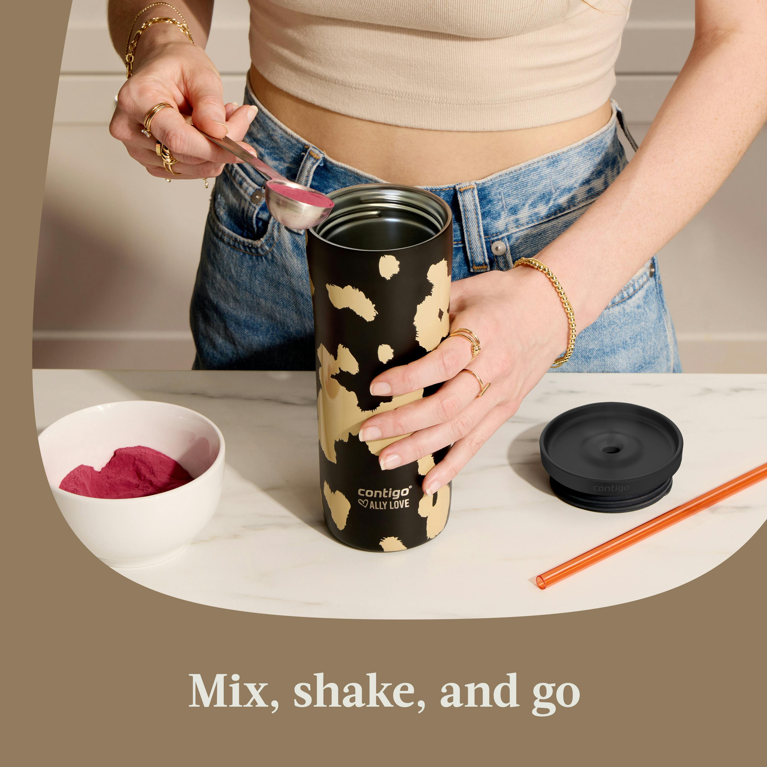 Contigo® x Ally Love Streeterville 2.0 Stainless Steel Tumbler with Straw, 24oz