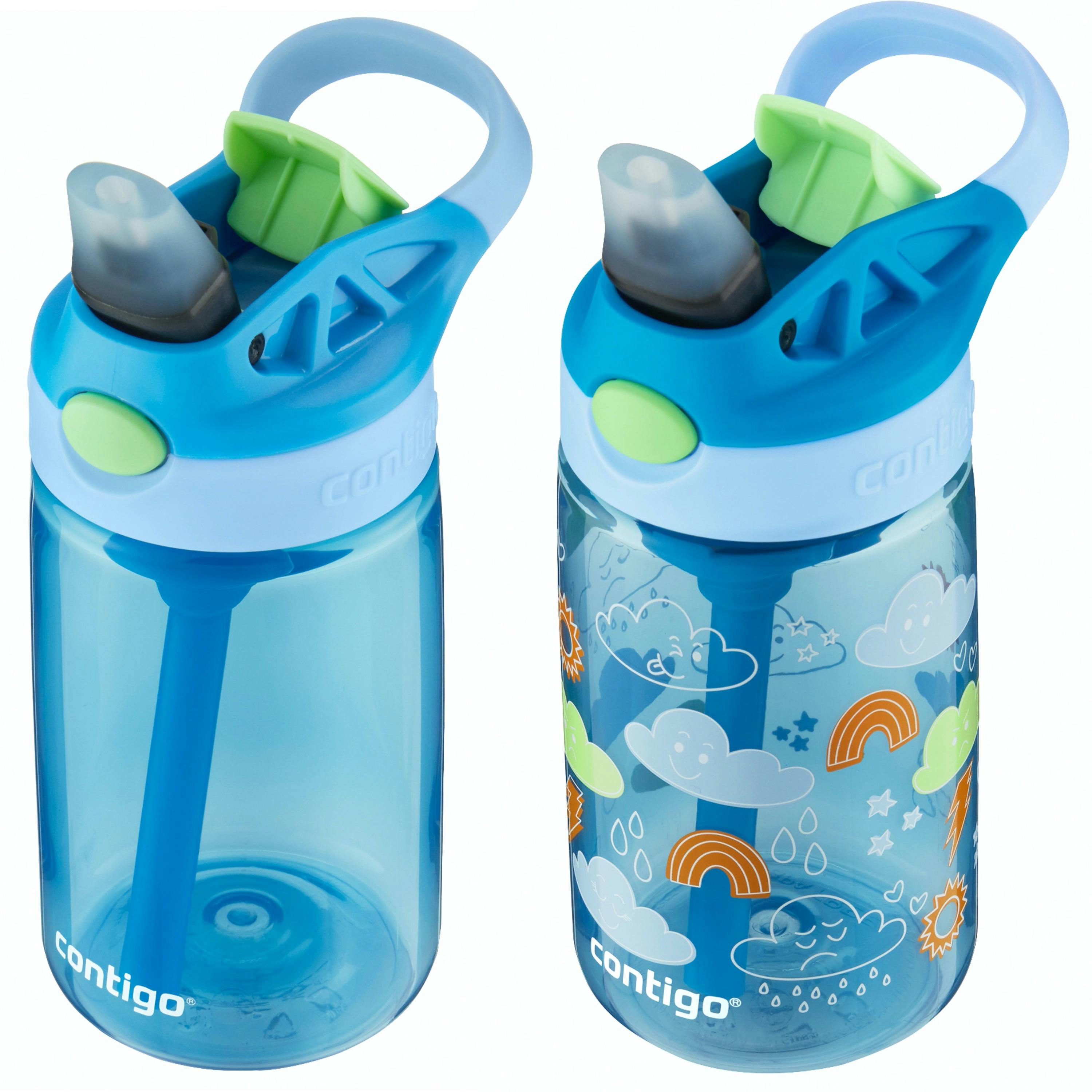 Contigo® Kids Water Bottle with Redesigned AUTOSPOUT® Straw, 14 oz, 2 pack