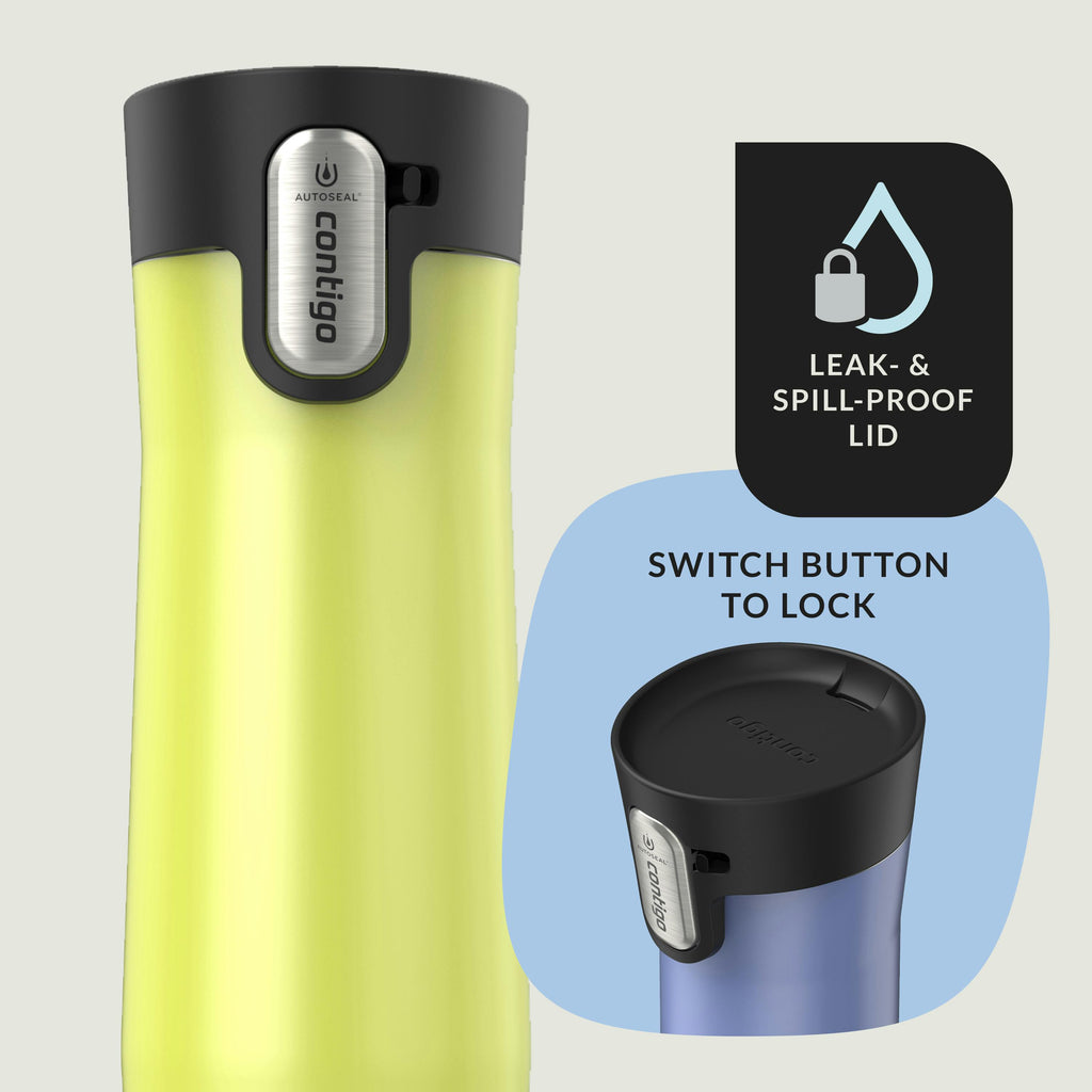 Contigo® AUTOSEAL® West Loop Vacuum-Insulated Stainless Steel Travel Mug with Easy-Clean Lid, 20 oz, 2-Pack