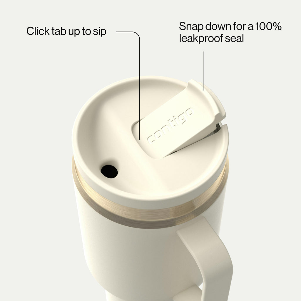 30 oz SnapSeal™ Tumbler (w/ Straw & Handle)