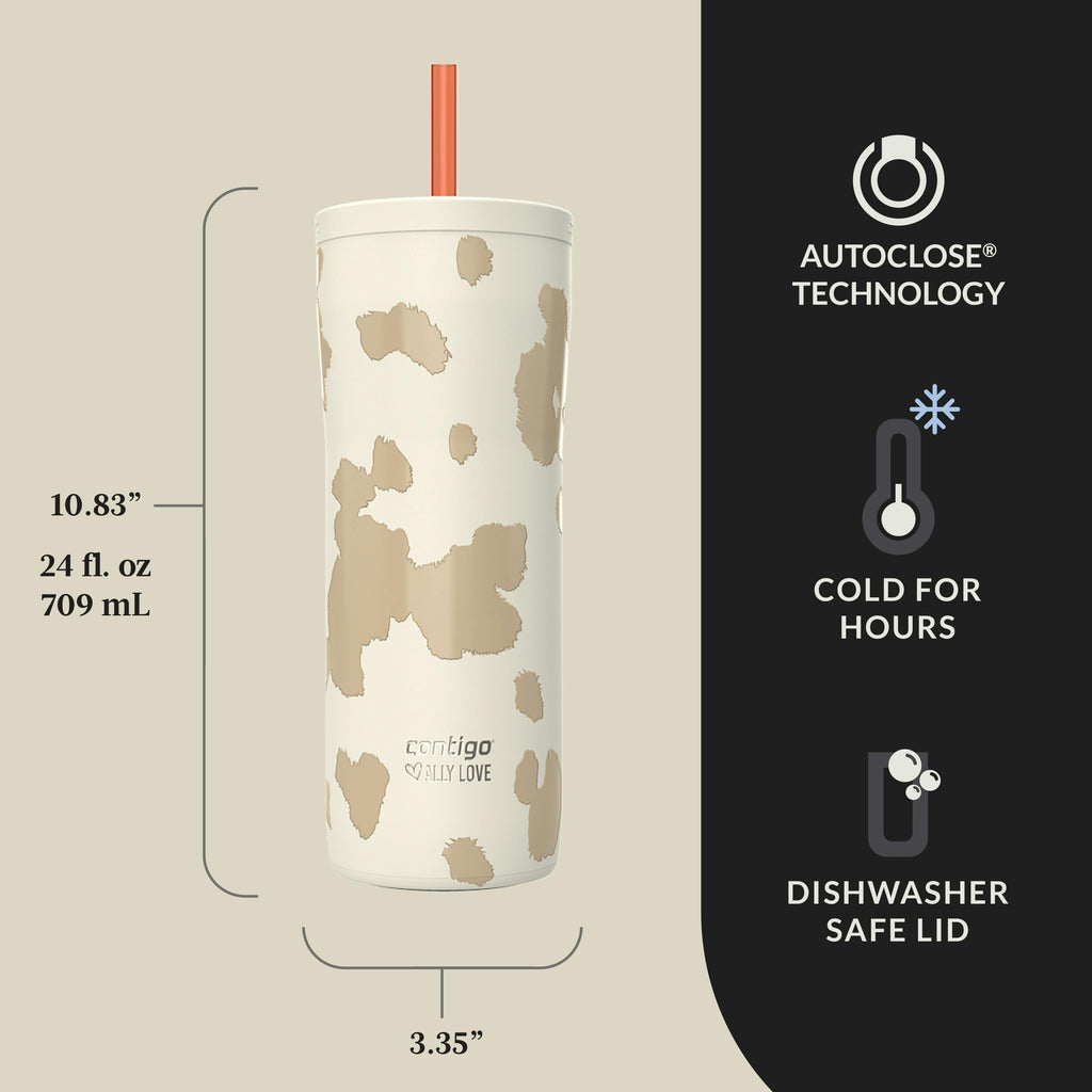Contigo® x Ally Love Streeterville 2.0 Stainless Steel Tumbler with Straw, 24oz