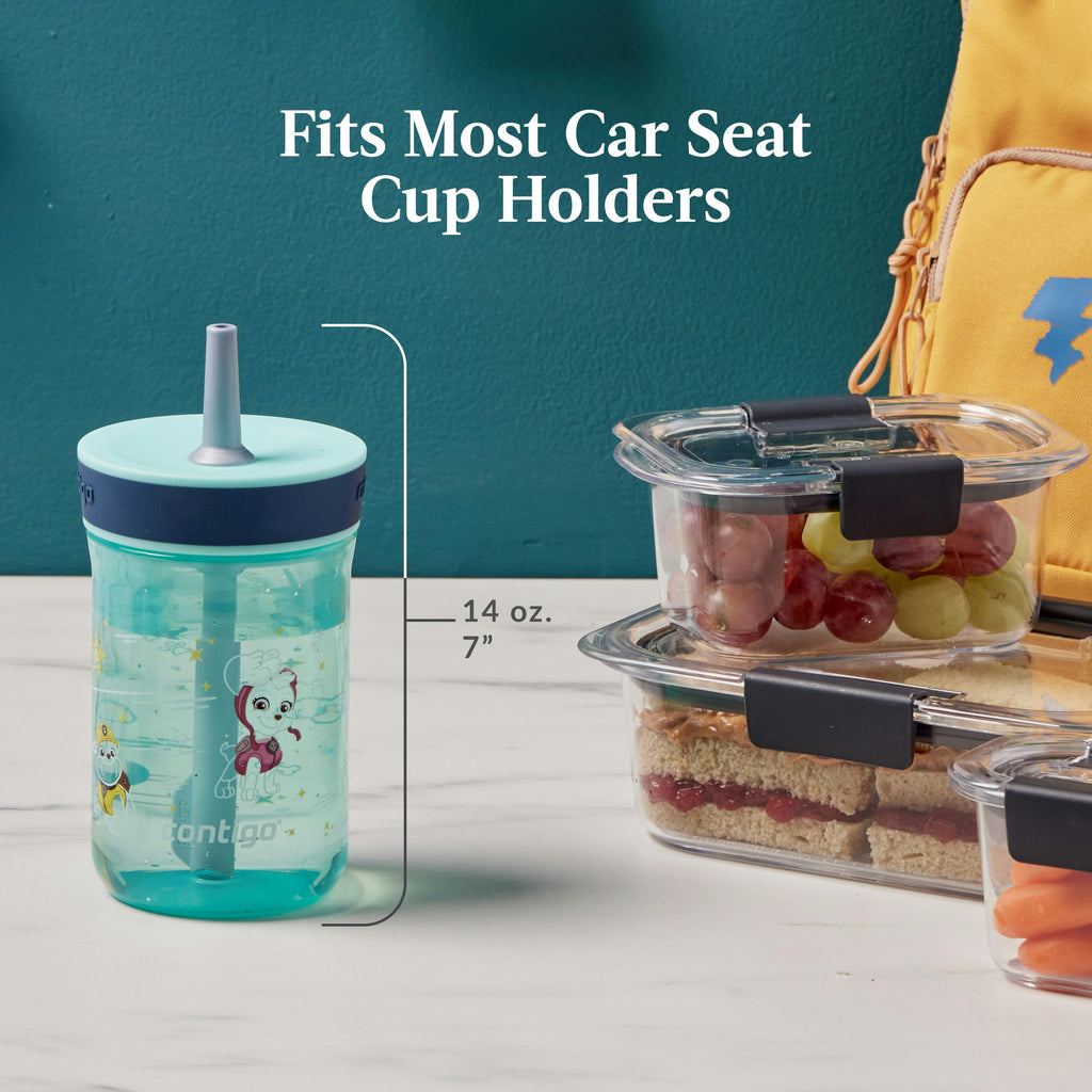 Contigo® Kids’ Leighton Straw Tumbler with Spill-Proof Leak-Proof Lid, 14oz