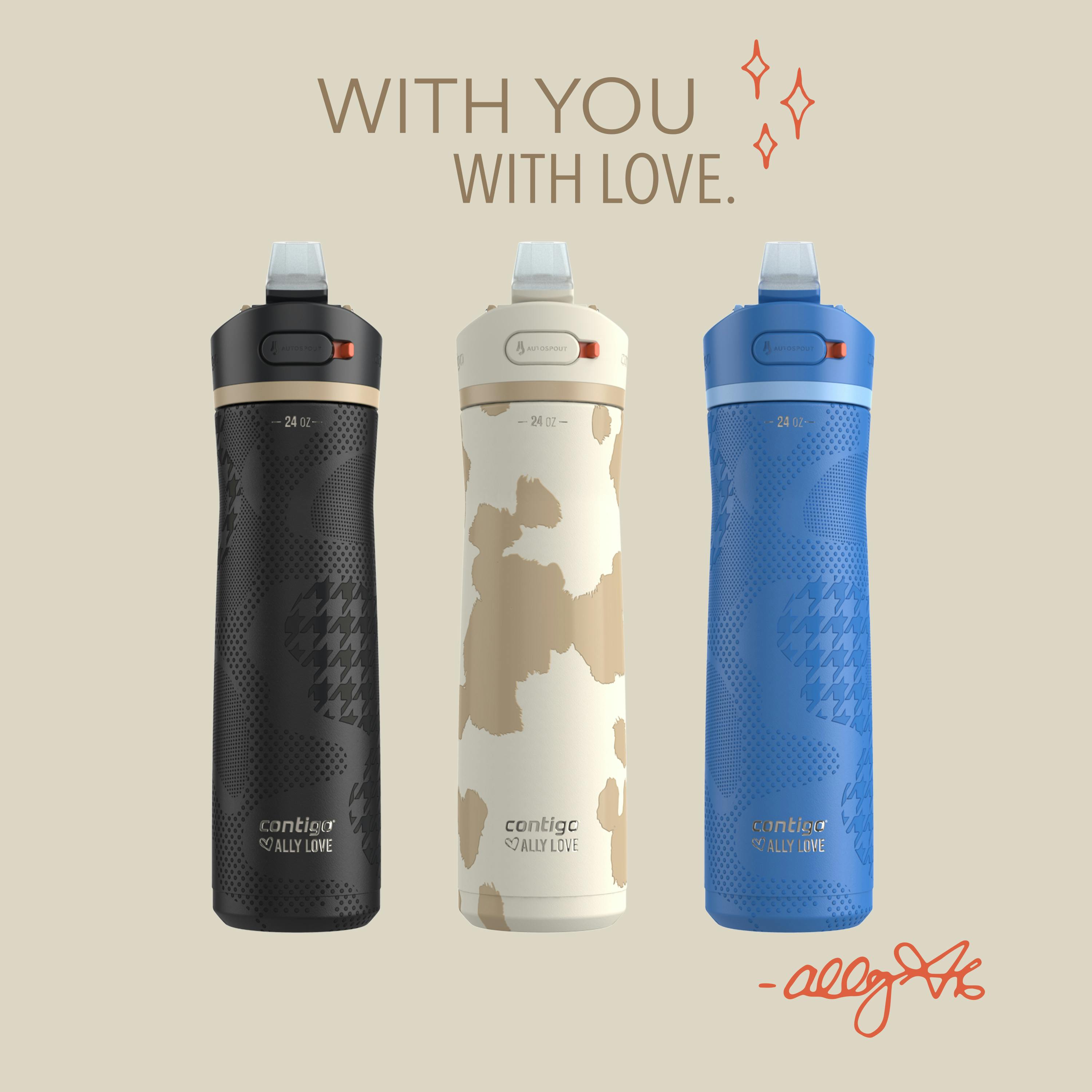 Contigo® x Ally Love Ashland Chill 2.0 Stainless Steel Water Bottle with AUTOSPOUT® Lid, 24oz