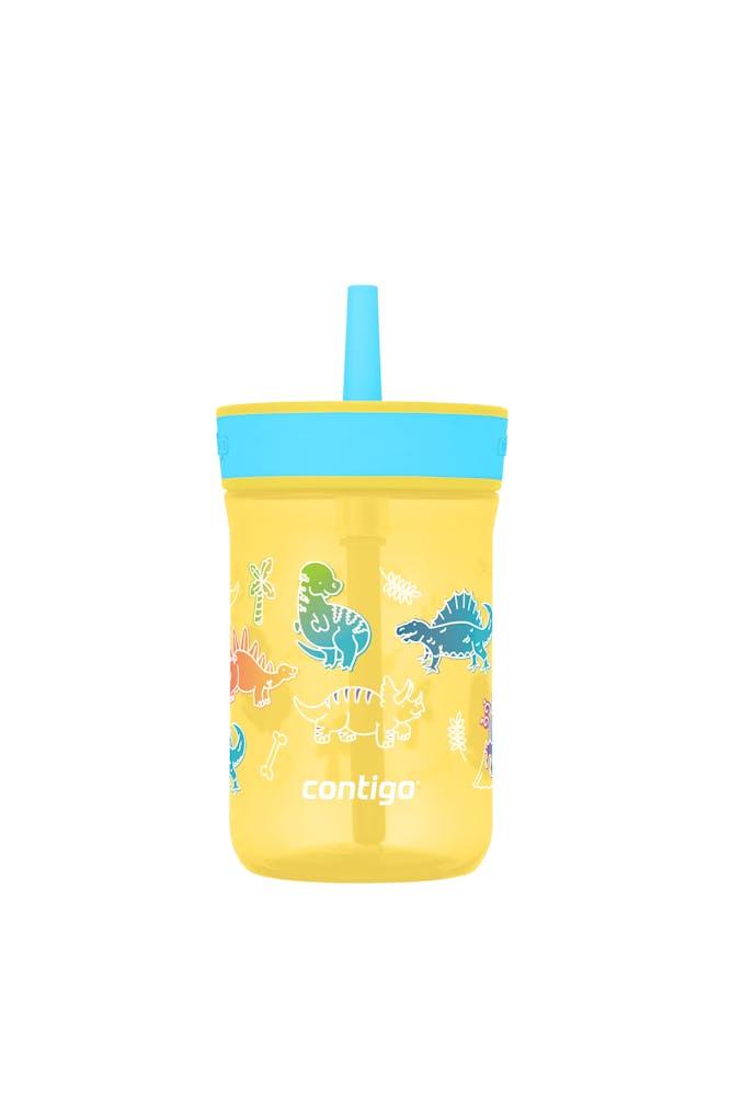 Kids’ Leighton Straw Tumbler with Spill-Proof Leak-Proof Lid, 14oz Z5