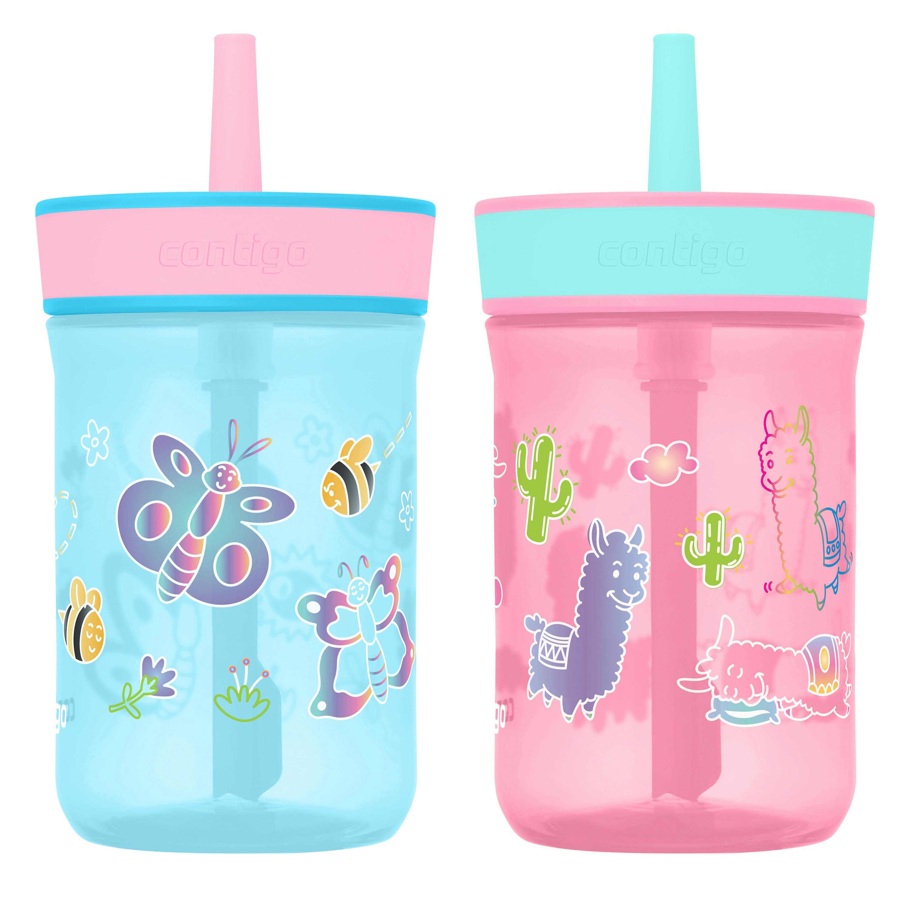 Contigo® Kids’ Leighton Straw Tumbler with Spill-Proof Leak-Proof Lid, 14oz