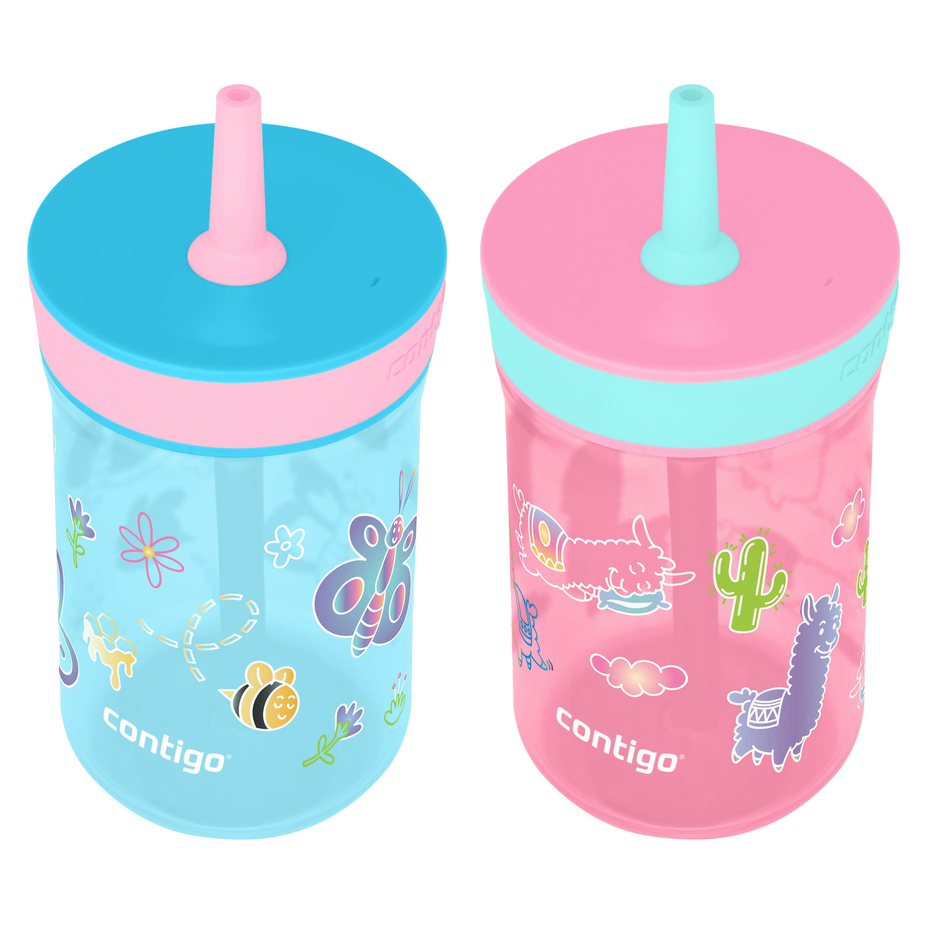 Contigo® Kids’ Leighton Straw Tumbler with Spill-Proof Leak-Proof Lid, 14oz