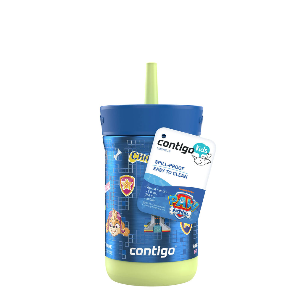 Contigo® Kids Leighton Spill-Proof Stainless Steel Tumbler with Straw, 12oz