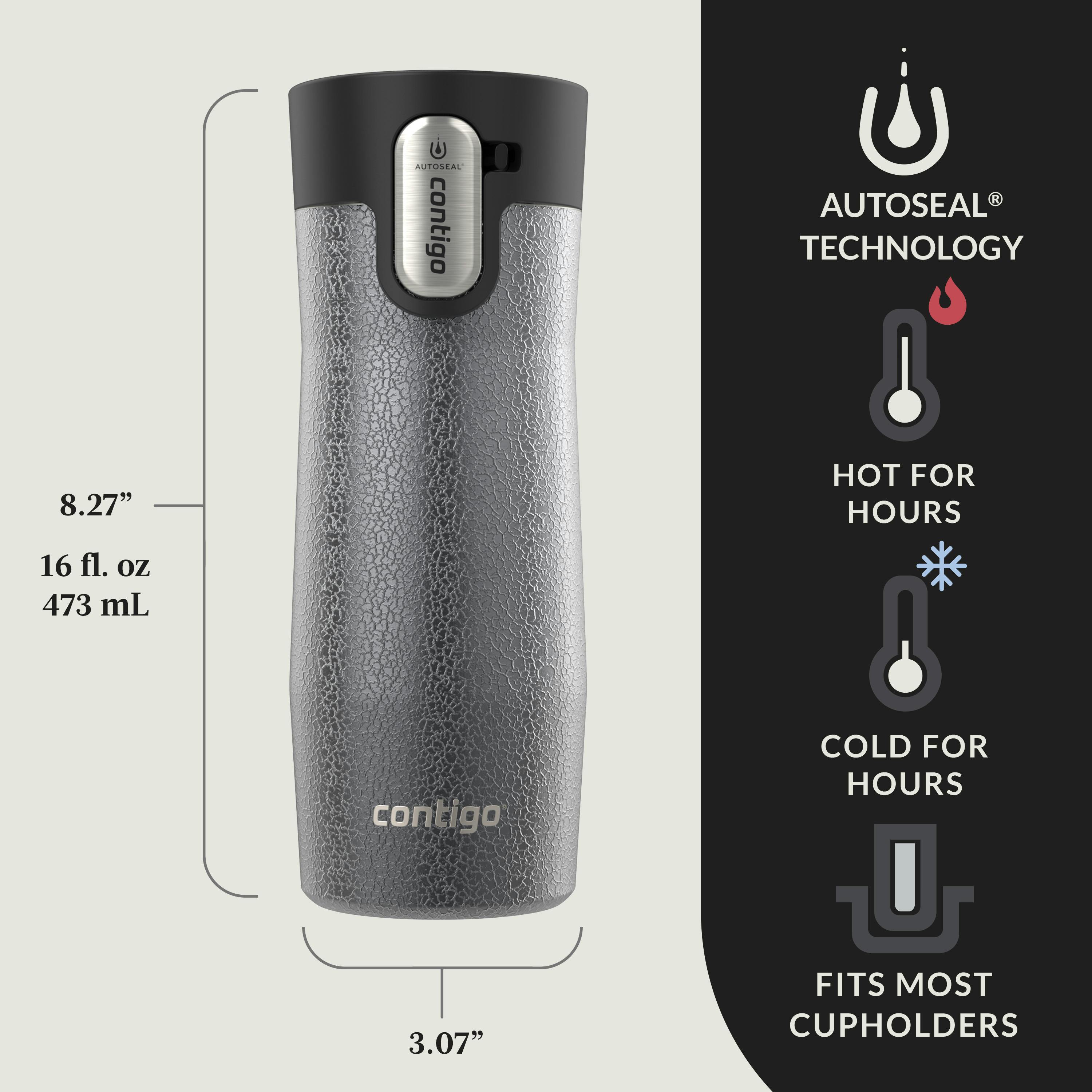 Contigo® AUTOSEAL® West Loop Vacuum-Insulated Stainless Steel Travel Mug with Easy-Clean Lid, 16 oz