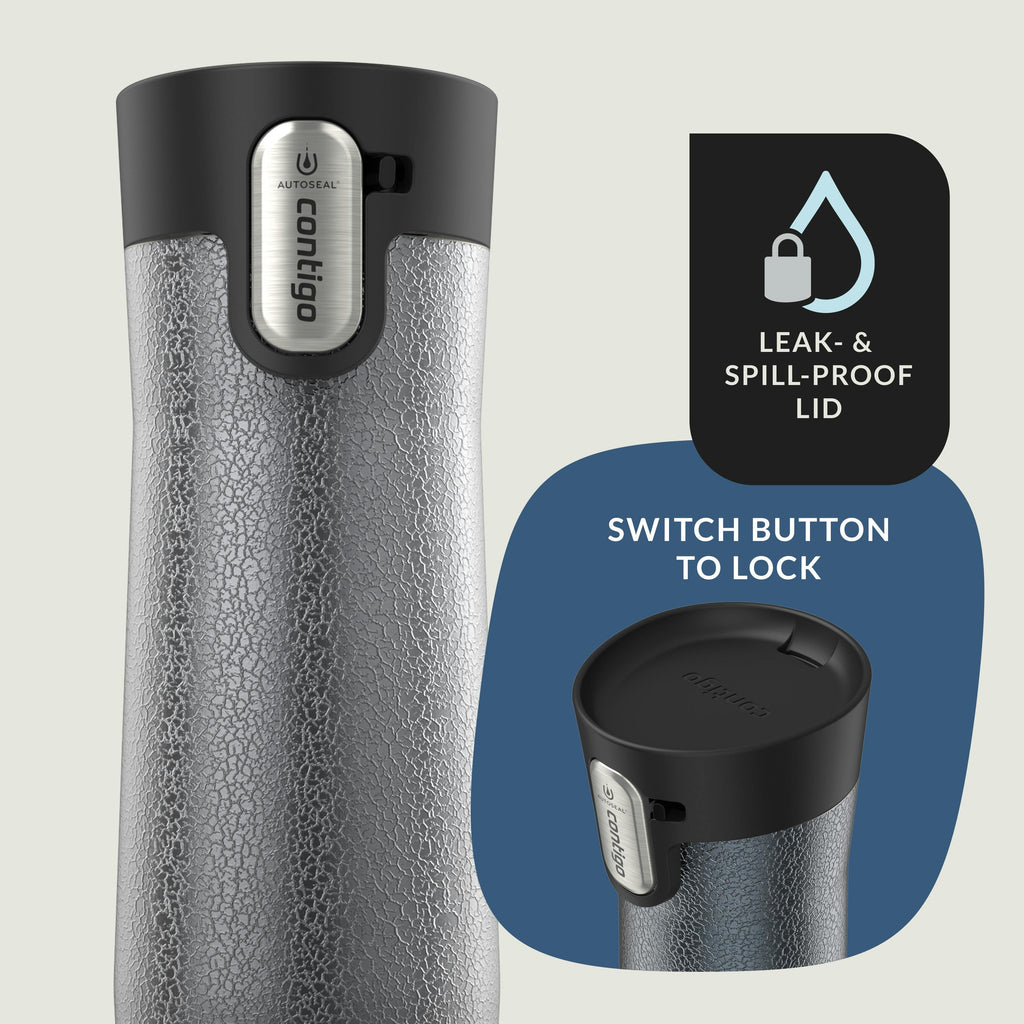 Contigo® AUTOSEAL® West Loop Vacuum-Insulated Stainless Steel Travel Mug with Easy-Clean Lid, 20 oz, 2-Pack