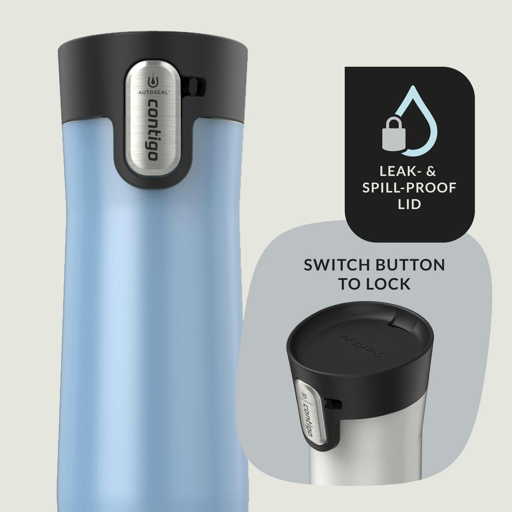 Contigo® AUTOSEAL® West Loop Vacuum-Insulated Stainless Steel Travel Mug with Easy-Clean Lid, 20 oz, 2-Pack