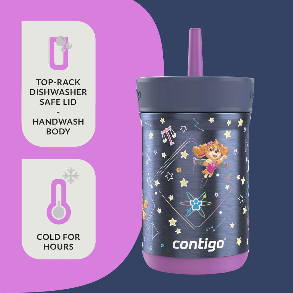 Contigo® Kids Leighton Spill-Proof Stainless Steel Tumbler with Straw, 12oz