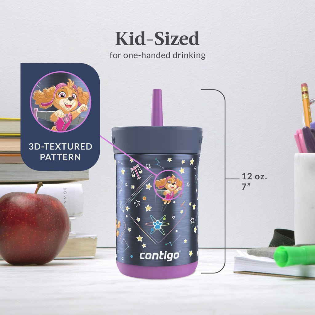 Contigo® Kids Leighton Spill-Proof Stainless Steel Tumbler with Straw, 12oz