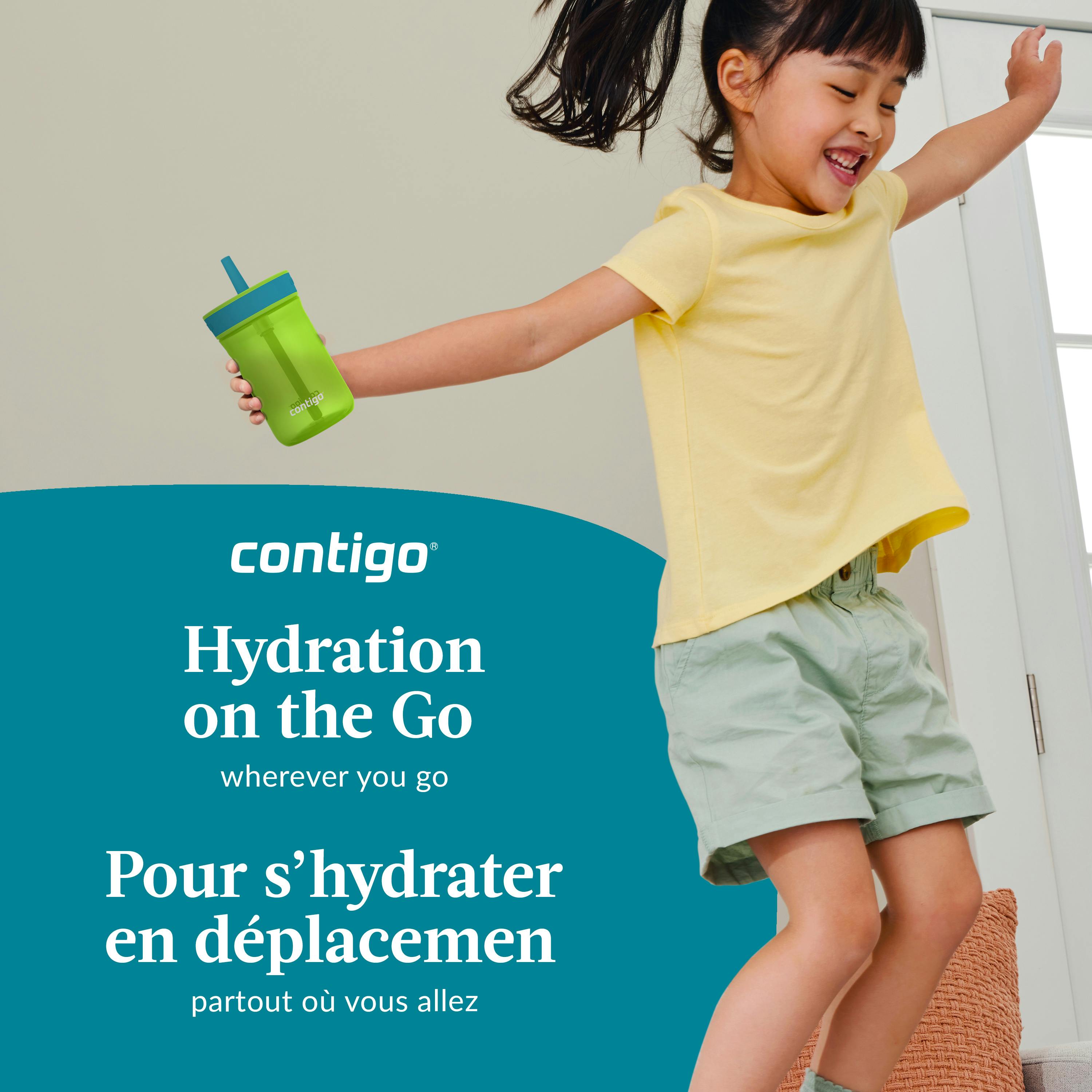 Contigo® Kids’ Leighton Straw Tumbler with Spill-Proof Leak-Proof Lid, 14oz