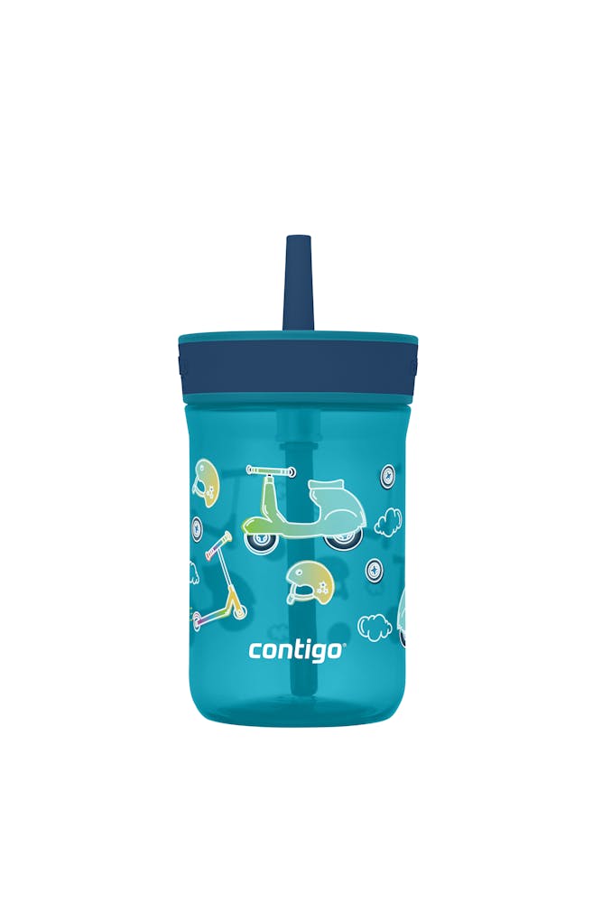 Kids’ Leighton Straw Tumbler with Spill-Proof Leak-Proof Lid, 14oz Z5
