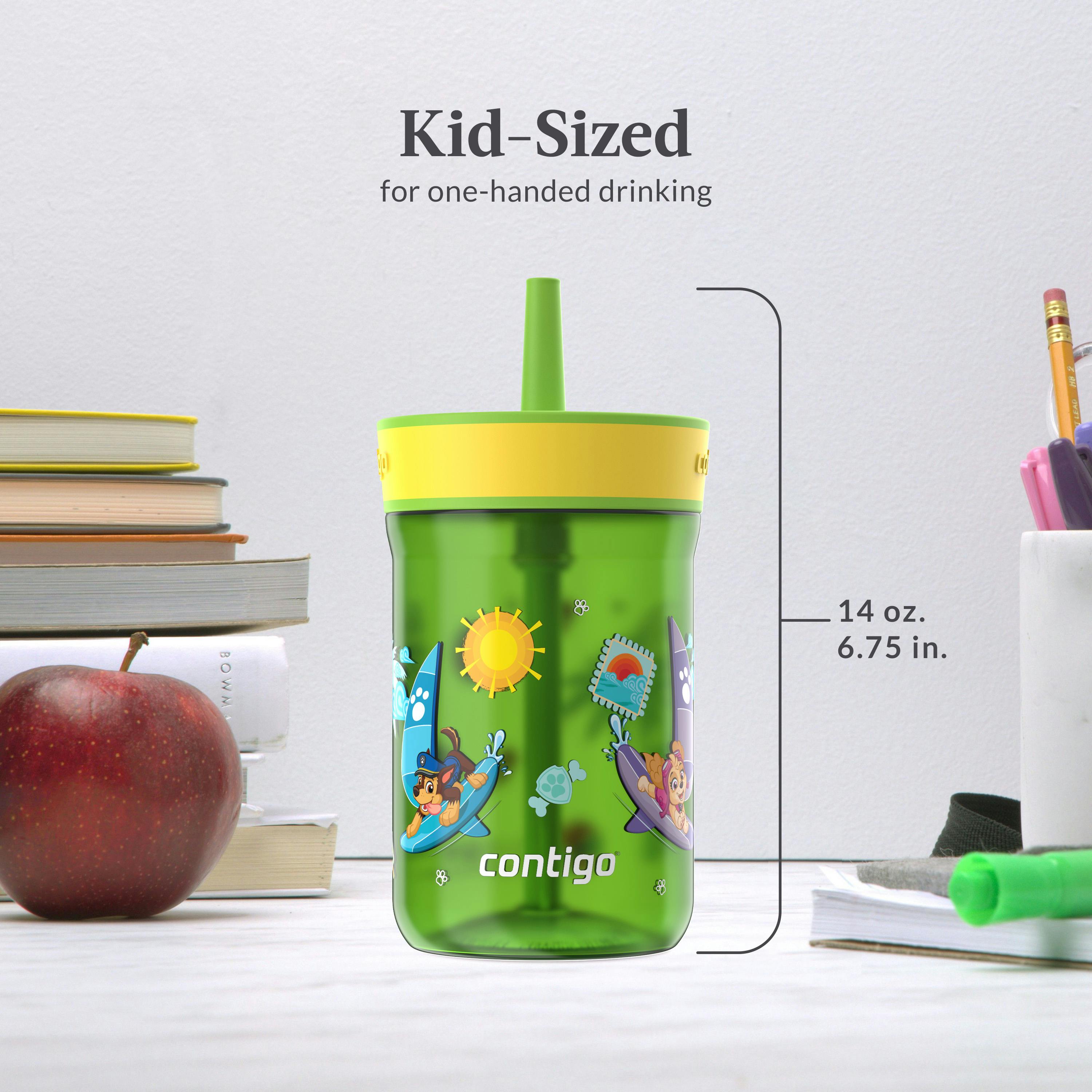 Contigo® Kids’ Leighton Straw Tumbler with Spill-Proof Leak-Proof Lid, 14oz