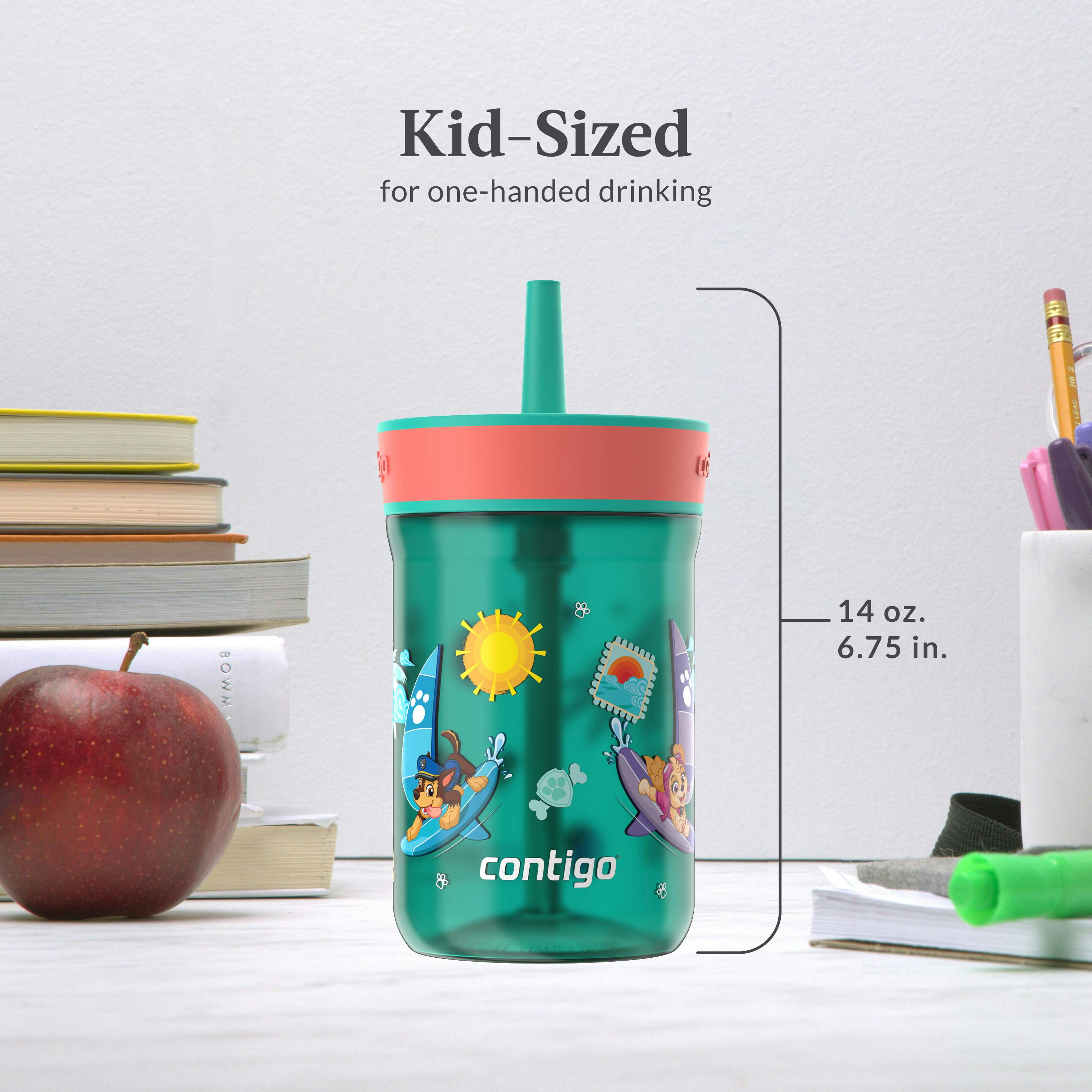 Contigo® Kids’ Leighton Straw Tumbler with Spill-Proof Leak-Proof Lid, 14oz
