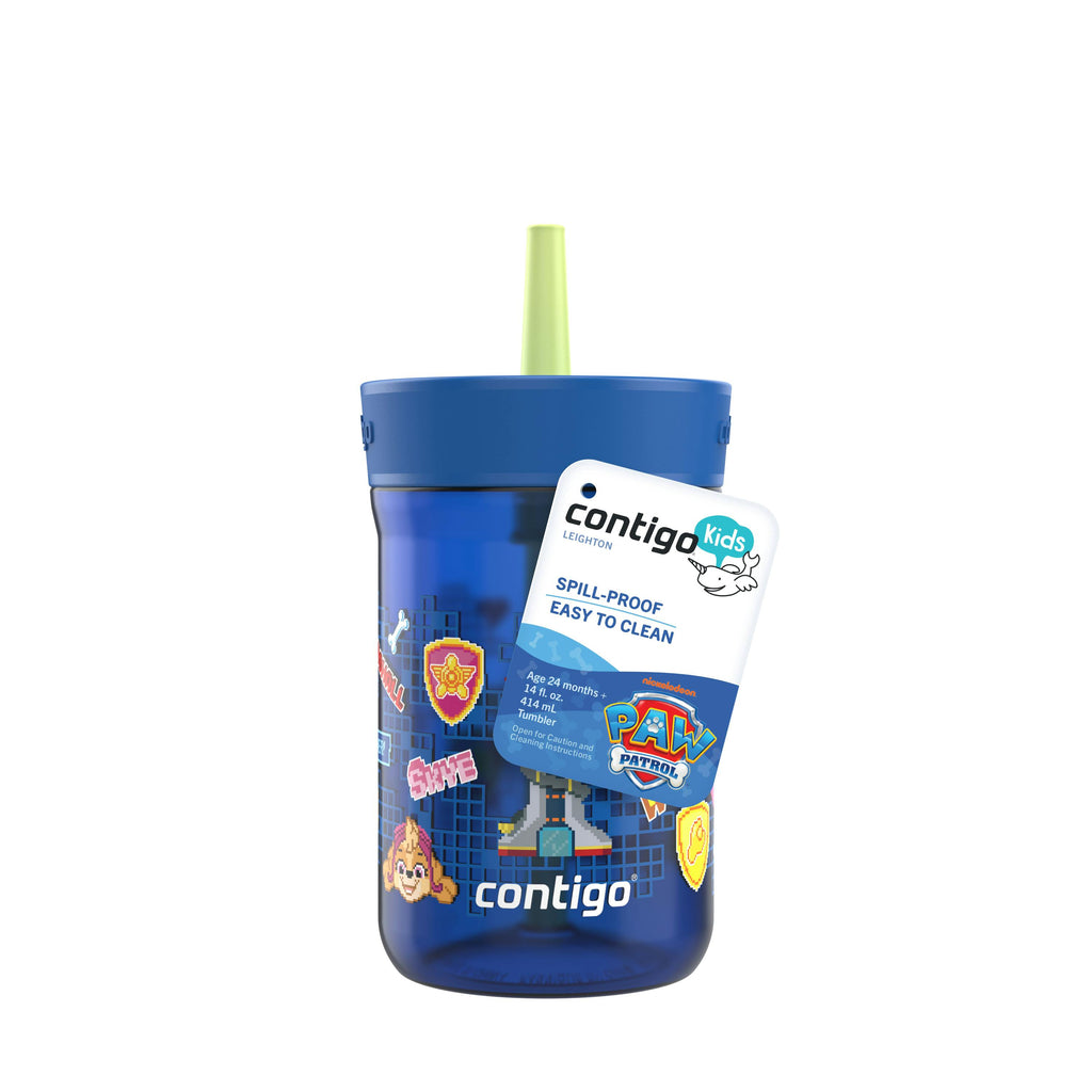 Contigo® Kids’ Leighton Straw Tumbler with Spill-Proof Leak-Proof Lid, 14oz