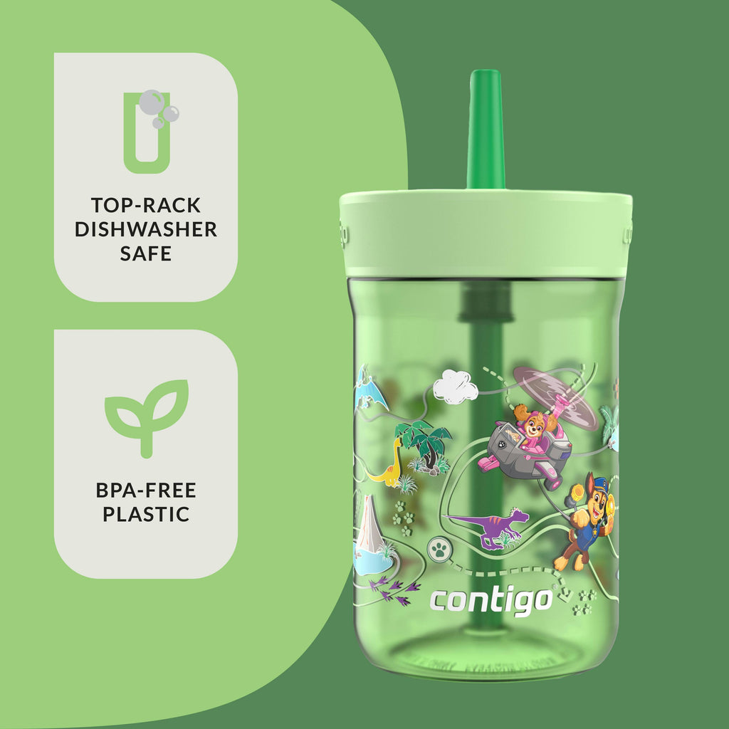 Contigo® Kids’ Leighton Straw Tumbler with Spill-Proof Leak-Proof Lid, 14oz