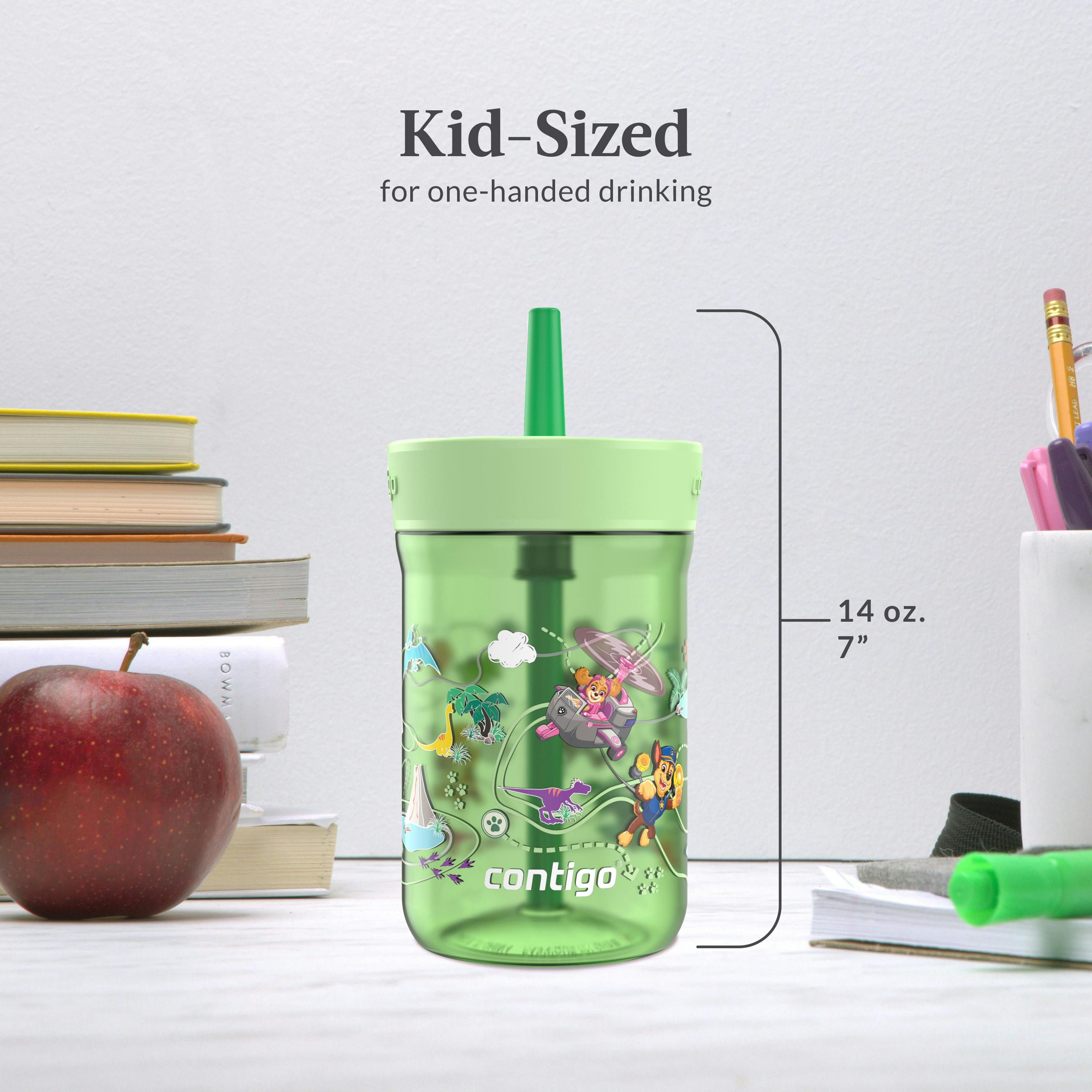 Contigo® Kids’ Leighton Straw Tumbler with Spill-Proof Leak-Proof Lid, 14oz
