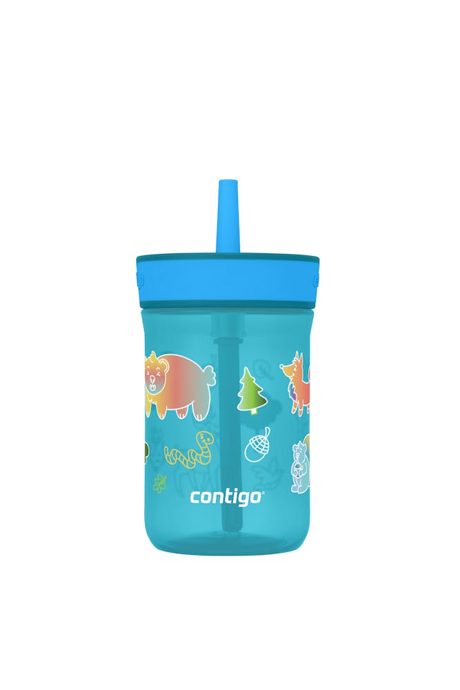Kids’ Leighton Straw Tumbler with Spill-Proof Leak-Proof Lid, 14oz Z5