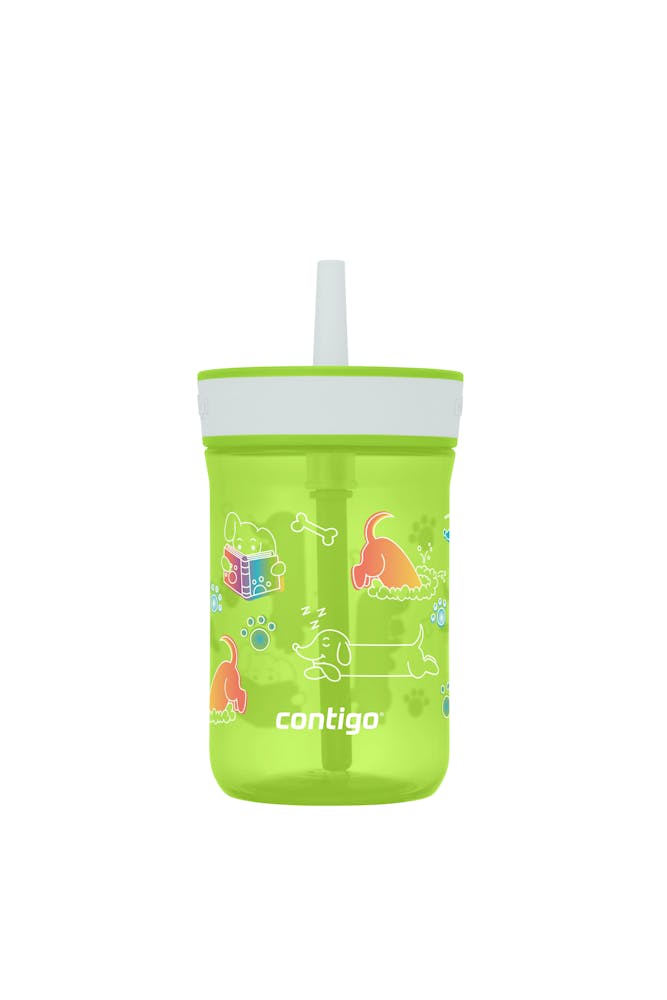 Kids’ Leighton Straw Tumbler with Spill-Proof Leak-Proof Lid, 14oz Z5